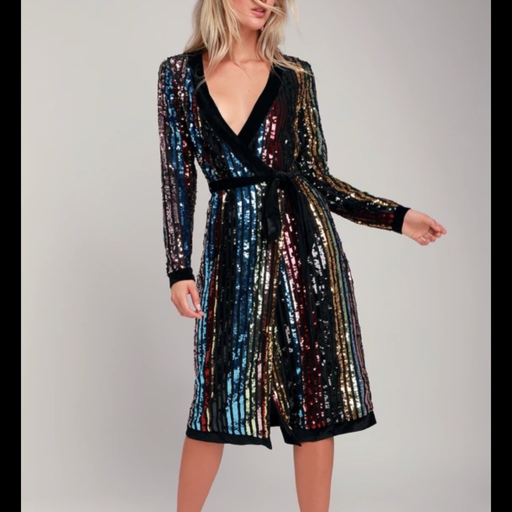 Lulus sequin dress
